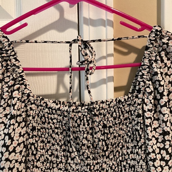 EUC A Pea in the Pod floral maternity dress size XS long puffy sleeve - Picture 5 of 8